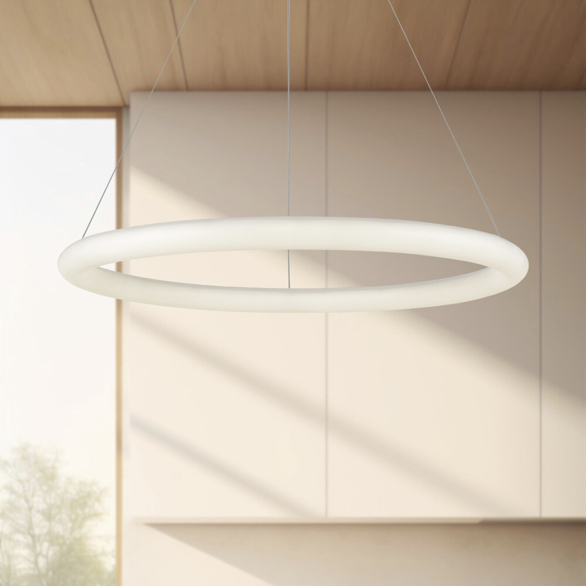 Cumulus Minor LED 40 inch White Pendant Ceiling Light